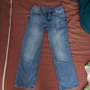 Zara Kids Blue Jeans with Star Detail